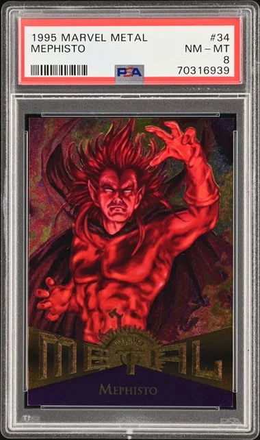 1995 Fleer Mephisto Marvel Metal #34 card image