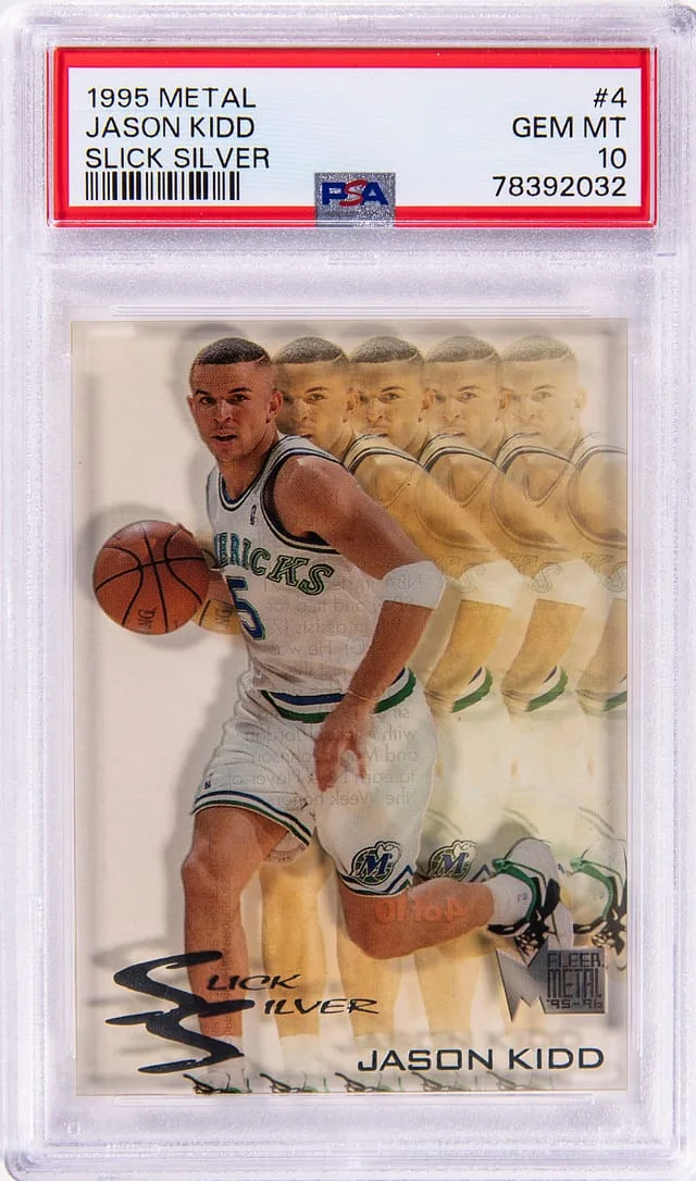 1995 Fleer Metal Jason Kidd Slick Silver #4 card image