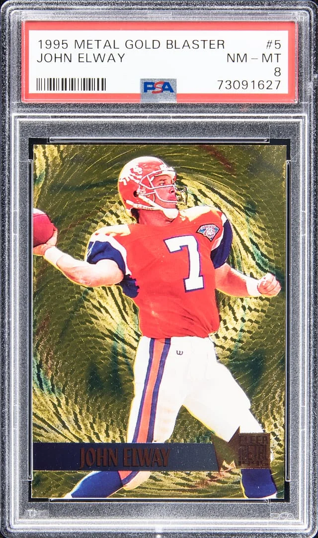 1995 Fleer Metal John Elway Gold Blaster #5 card image