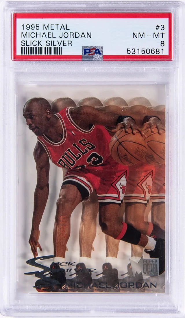 1995 Fleer Metal Michael Jordan Slick Silver #3 card image
