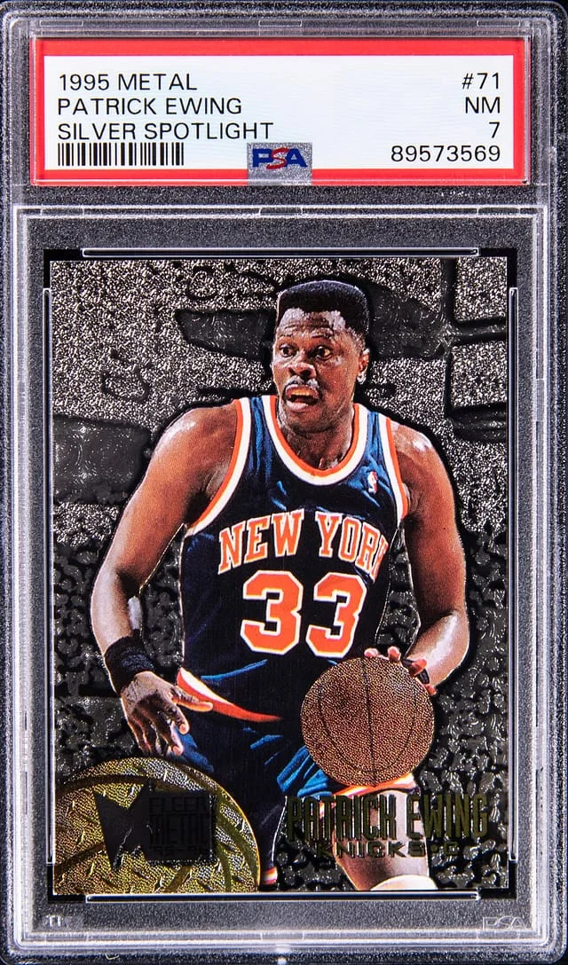 1995 Fleer Metal Patrick Ewing Silver Spotlight #71 card image
