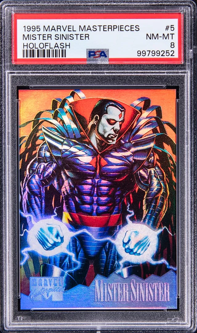 1995 Fleer Mister Sinister Marvel Masterpieces Holoflash #5 card image