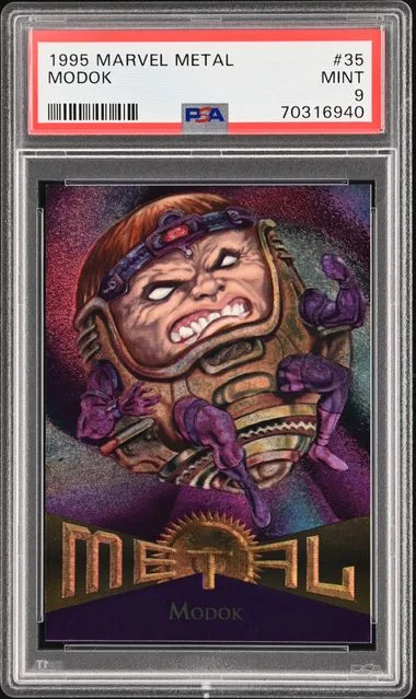 1995 Fleer MODOK Marvel Metal #35 card image