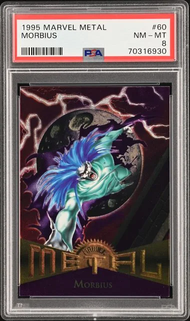 1995 Fleer Morbius Marvel Metal #60 card image