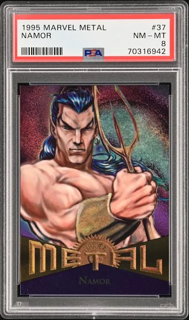 1995 Fleer Namor Marvel Metal #37 card image