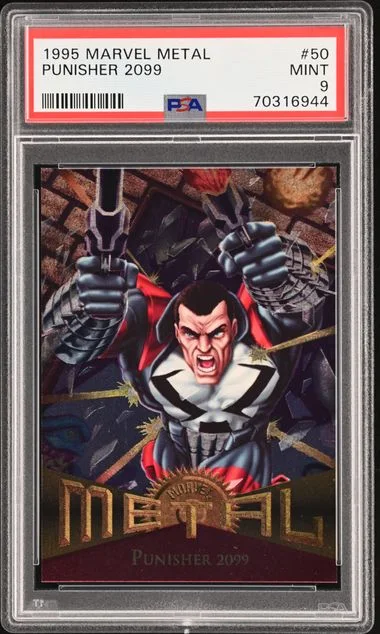 1995 Fleer Punisher 2099 Marvel Metal #50 card image