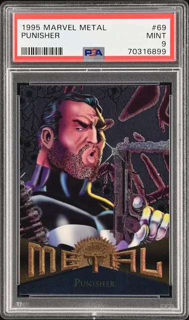 1995 Fleer Punisher Marvel Metal #69 card image