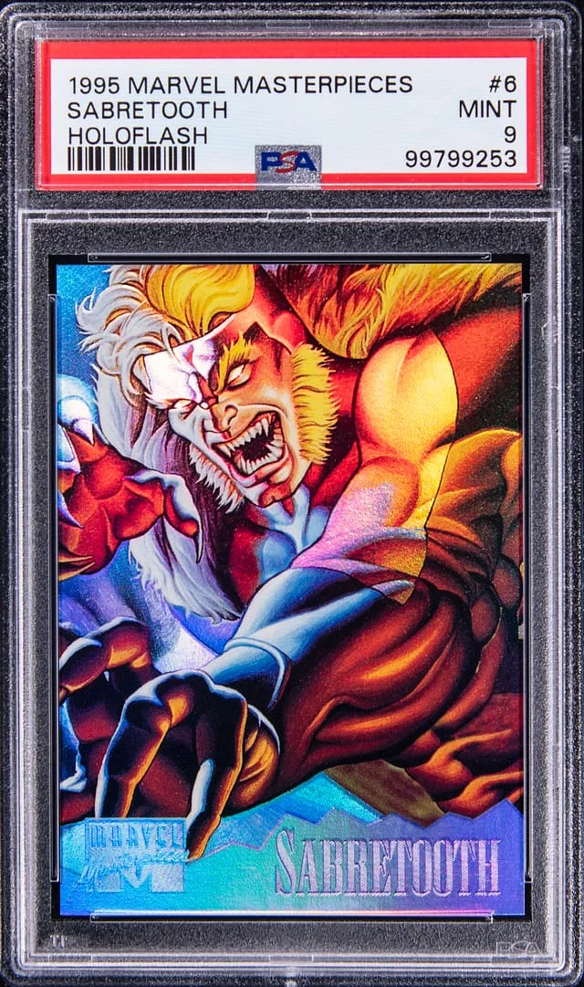 1995 Fleer Sabretooth Marvel Masterpieces Holoflash #6 card image