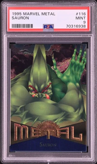 1995 Fleer Sauron Marvel Metal #116 card image