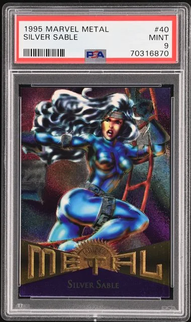 1995 Fleer Silver Sable Marvel Metal #40 card image