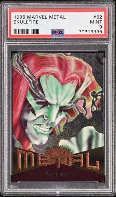 1995 Fleer Skullfire Marvel Metal #52 card image