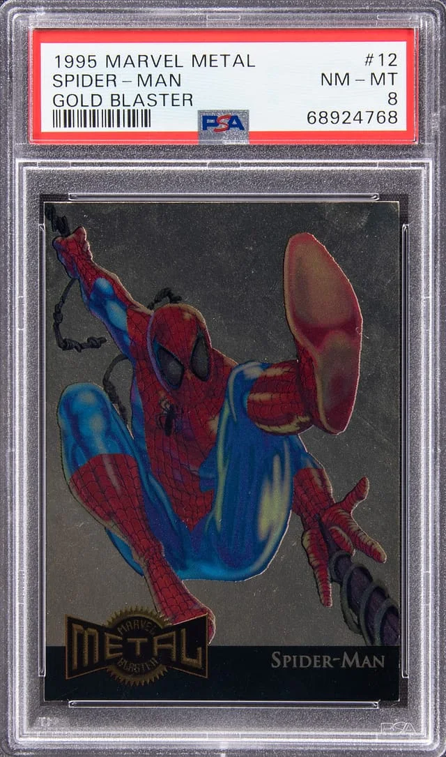 1995 Fleer Spider-Man Marvel Metal Gold Blaster #12 card image
