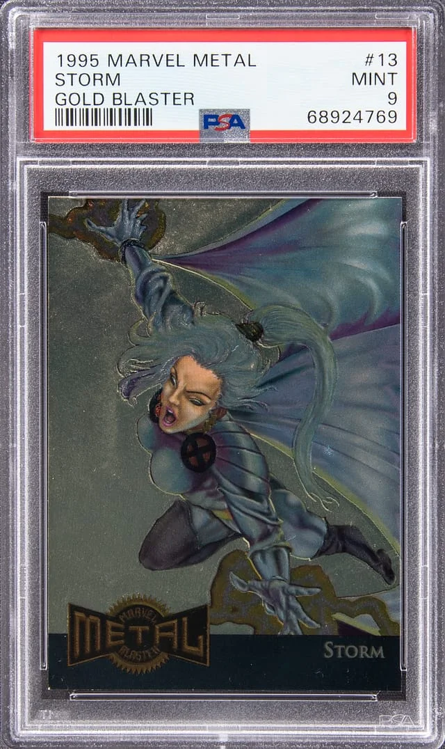 1995 Fleer Storm Marvel Metal Gold Blaster #13 card image