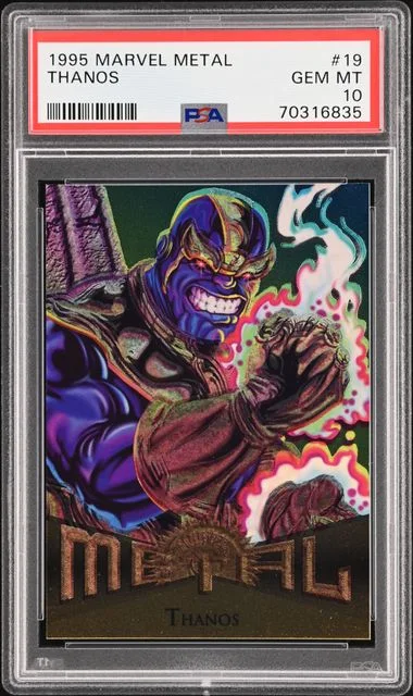 1995 Fleer Thanos Marvel Metal #19 card image