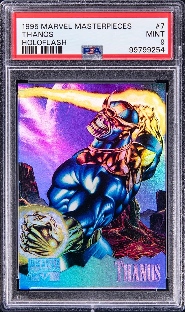 1995 Fleer Thanos Marvel Masterpieces Holoflash #7 card image