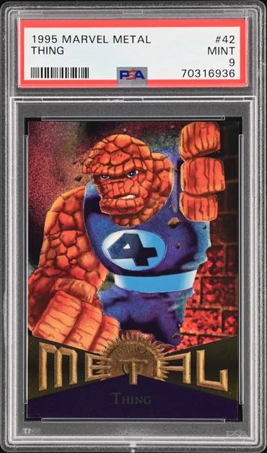 1995 Fleer Thing Marvel Metal #42 card image