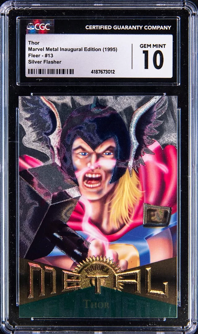 1995 Fleer Thor Marvel Metal #13 card image