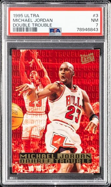 1995 Fleer Ultra Michael Jordan Double Trouble #3 card image