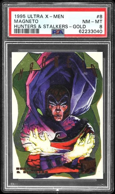 1995 Fleer Ultra X-Men Magneto Hunters & Stalkers Gold #8 card image