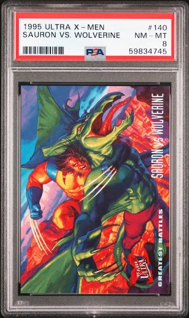 1995 Fleer Ultra X-Men Sauron Vs. Wolverine #140 card image
