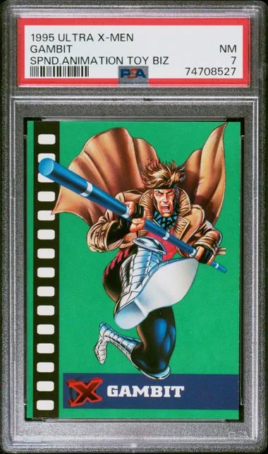 1995 Fleer Ultra X-Men Suspended Animation Toy Biz Gambit #no-number card image