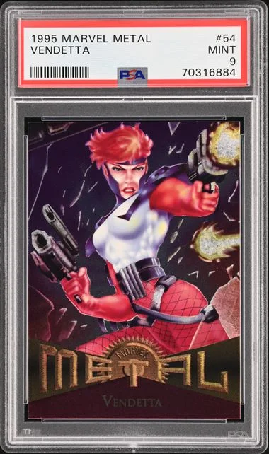 1995 Fleer Vendetta Marvel Metal #54 card image