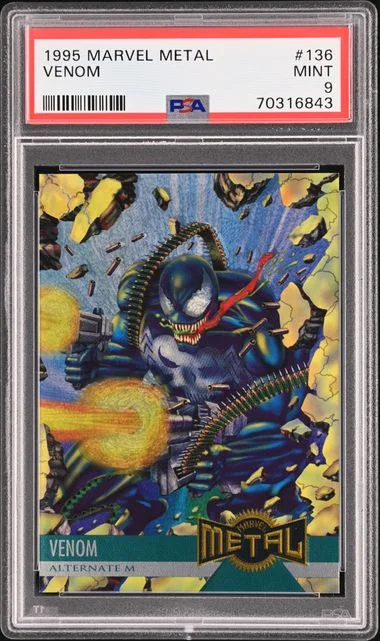 1995 Fleer Venom Marvel Metal #136 card image
