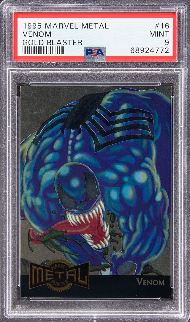 1995 Fleer Venom Marvel Metal Gold Blaster #16 card image
