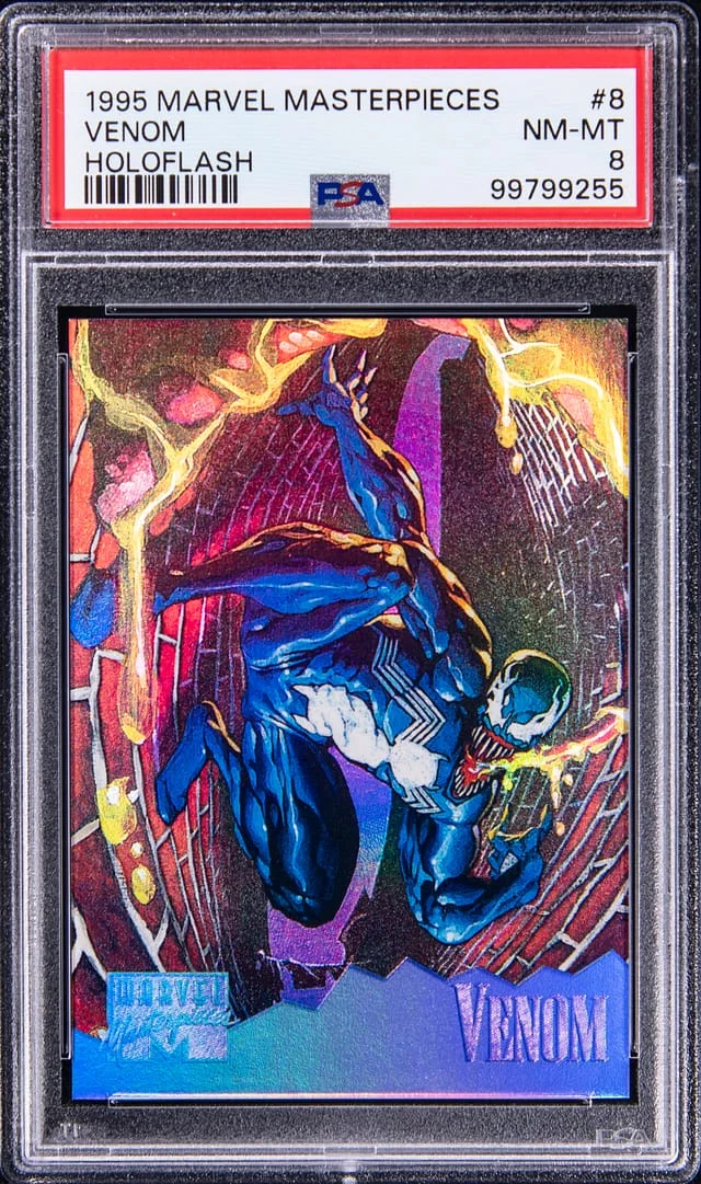 1995 Fleer Venom Marvel Masterpieces Holoflash #8 card image