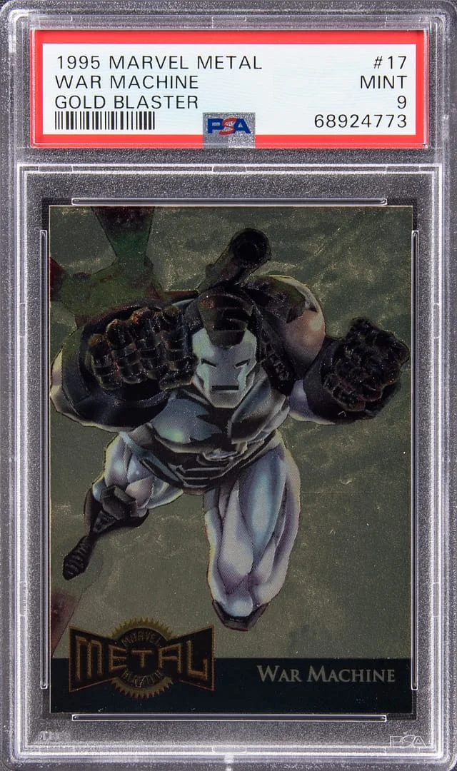 1995 Fleer War Machine Marvel Metal Gold Blaster #17 card image