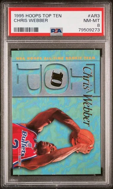 1995 Hoops Chris Webber Top Ten #Ar3 card image