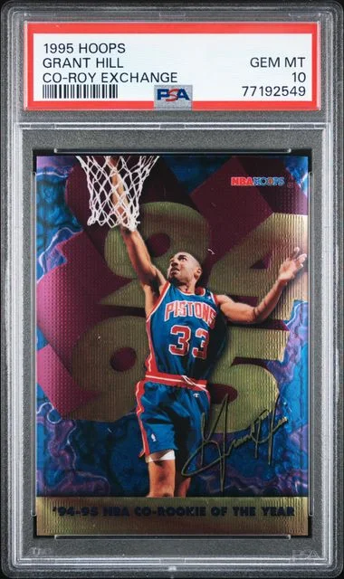1995 Hoops Co-Roy Exchange Grant Hill #no-number card image