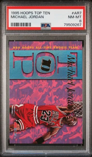 1995 Hoops Michael Jordan Top Ten #Ar7 card image