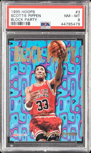 1995 Hoops Scottie Pippen Block Party #3 card image