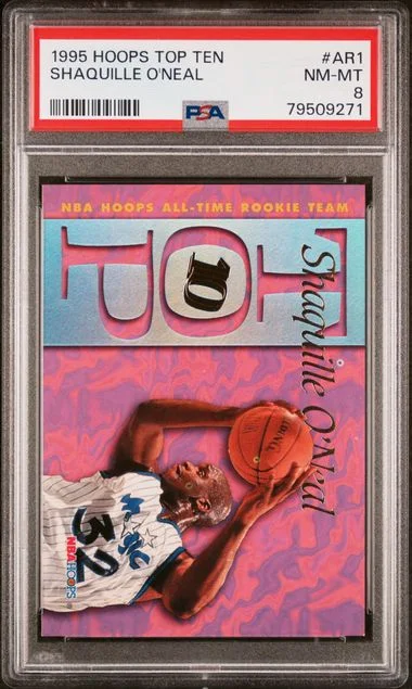 1995 Hoops Shaquille O'Neal Top Ten #Ar1 card image