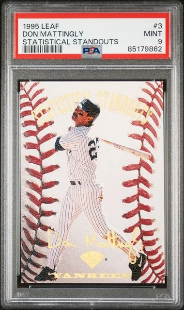 1995 Leaf Don Mattingly Statistical Standouts #3 card image