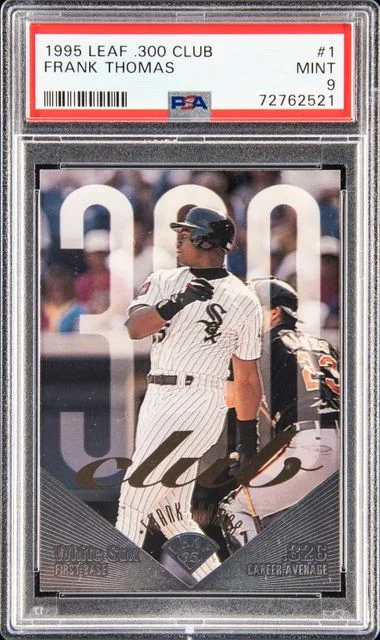 1995 Leaf Frank Thomas .300 Club #1 card image