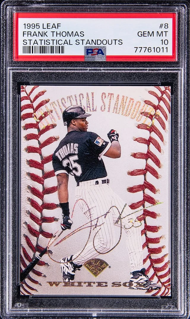 1995 Leaf Frank Thomas Statistical Standouts #8 card image