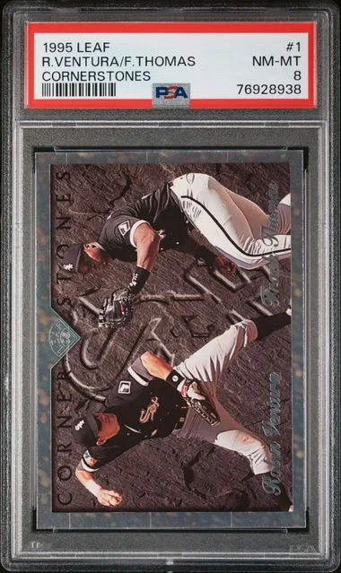 1995 Leaf Frank Thomas/Robin Ventura Cornerstones #1 card image