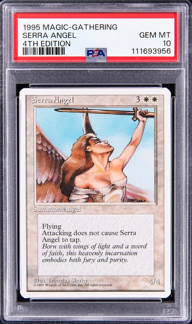 1995 Magic The Gathering Edition Serra Angel #4th card image