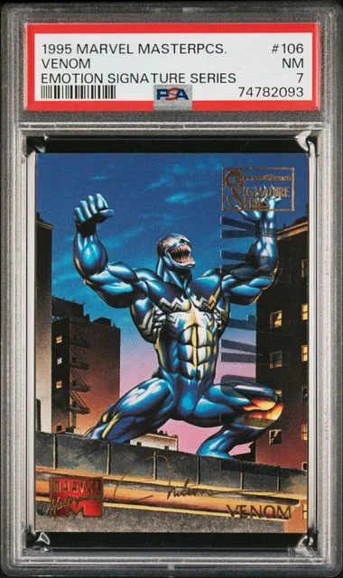 1995 Marvel Masterpieces Emotion Signature Series Venom #106 card image