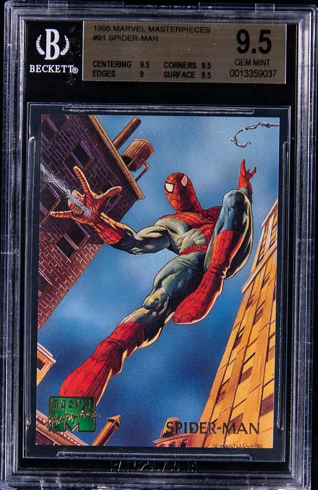 1995 Marvel Masterpieces Spider-Man #91 card image
