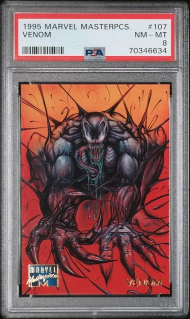1995 Marvel Masterpieces Venom #107 card image