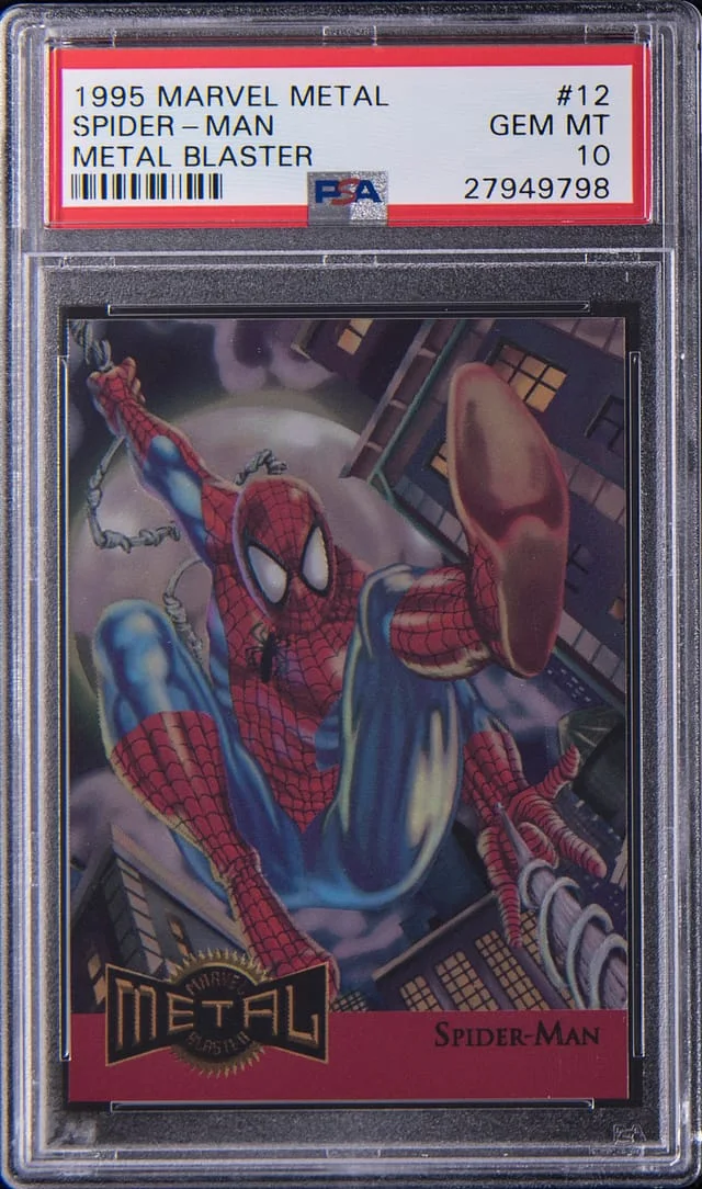 1995 Marvel Metal Blaster Spider-Man #12 card image