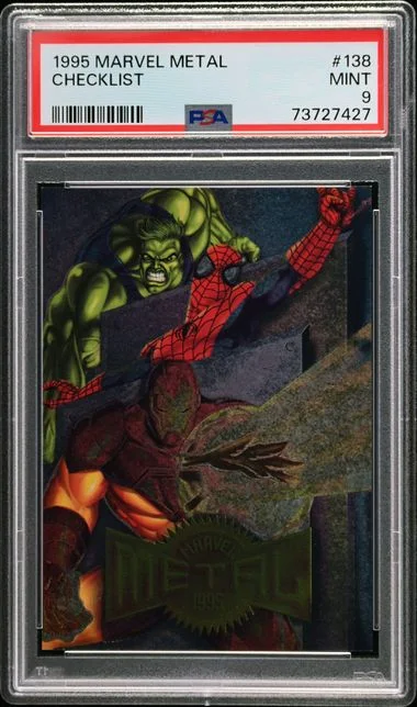 1995 Marvel Metal Checklist #138 card image