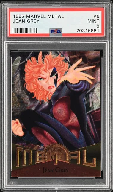 1995 Marvel Metal Jean Grey #6 card image