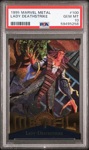 1995 Marvel Metal Lady Deathstrike #100 card image