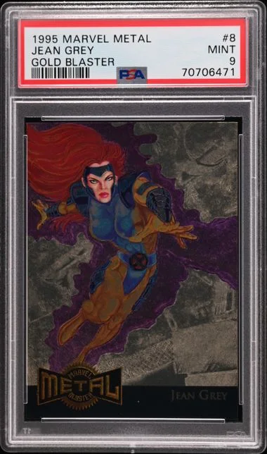 1995 Marvel Metal Metal Blaster Gold Blaster Jean Grey #8 card image