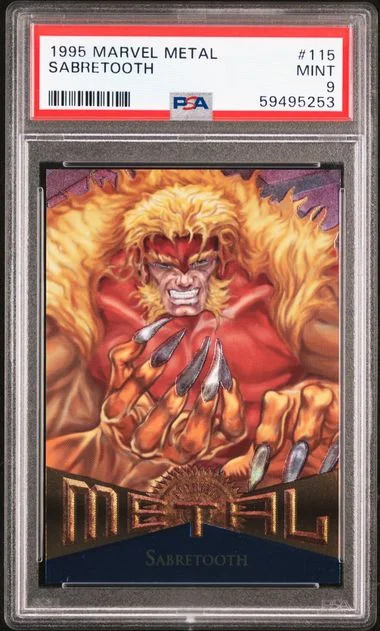 1995 Marvel Metal Sabretooth #115 card image