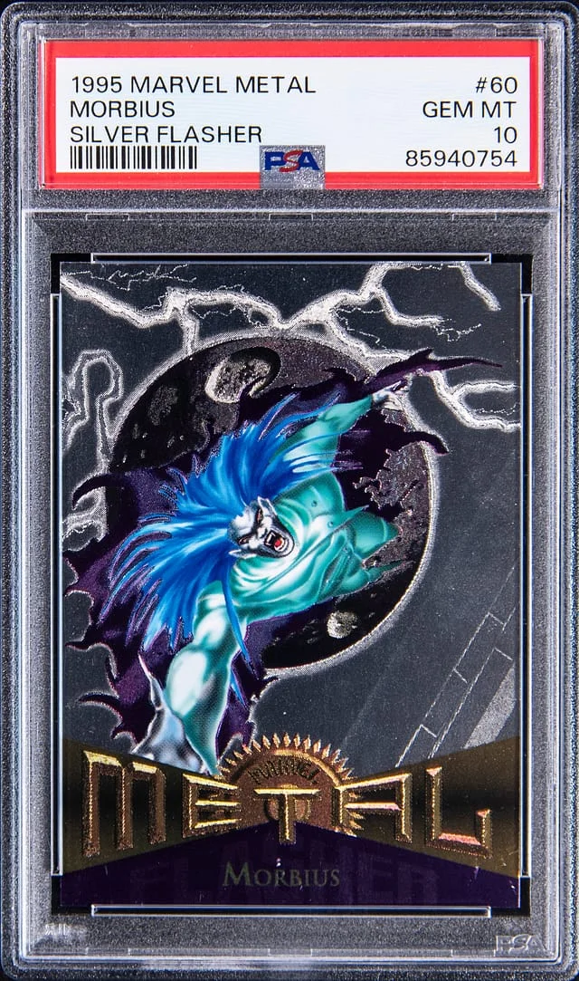 1995 Marvel Metal Silver Slasher Morbius #60 card image